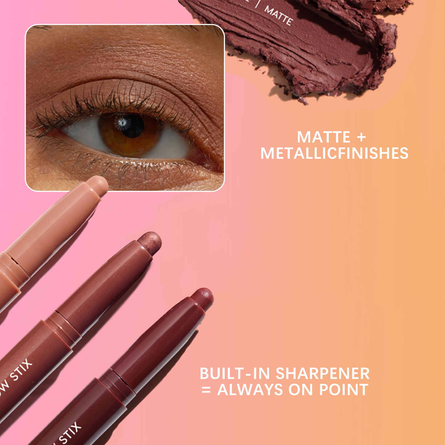 🔥🔥Sale Happening Now:70%OFF-Shadow Stix Trios – 3-in-1 Eye shadow Stick Set for Effortless Glam